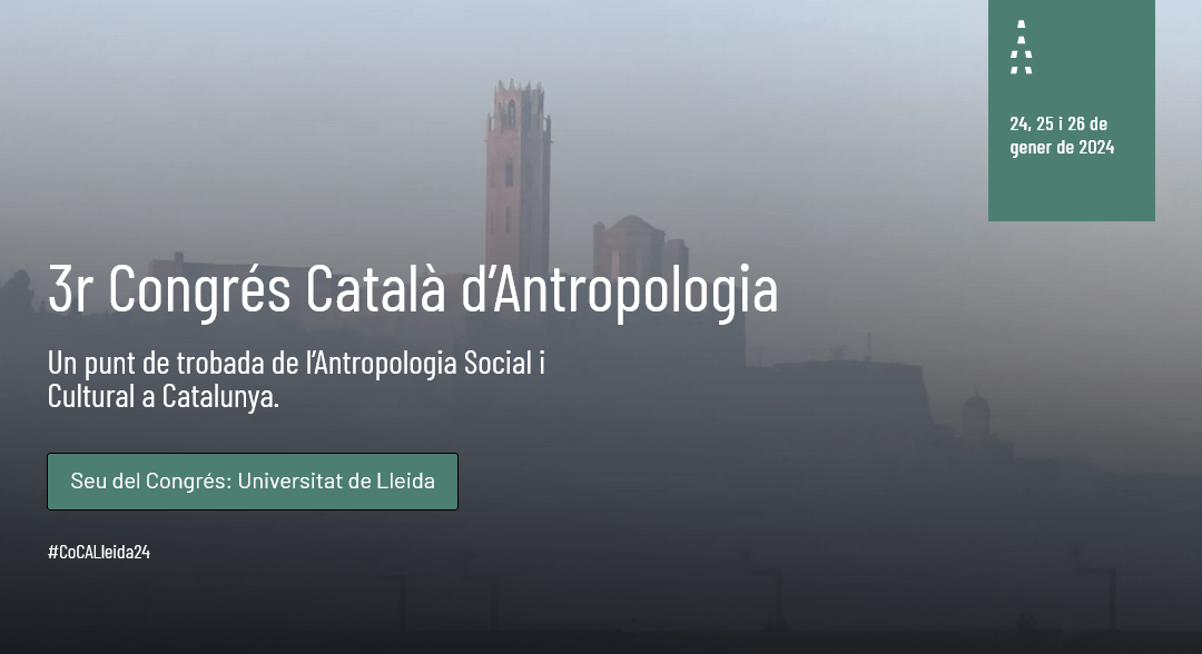 3r Congrés Català d’Antropologia. Cartel.